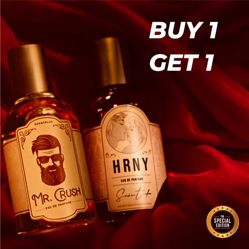 BELI 1 GRATIS 1 SCENTPLUS MR. CRUSH - H R N Y EDP 35ML PARFUME PEMIKAT PASANGAN-MR. CRUSH + H R N Y