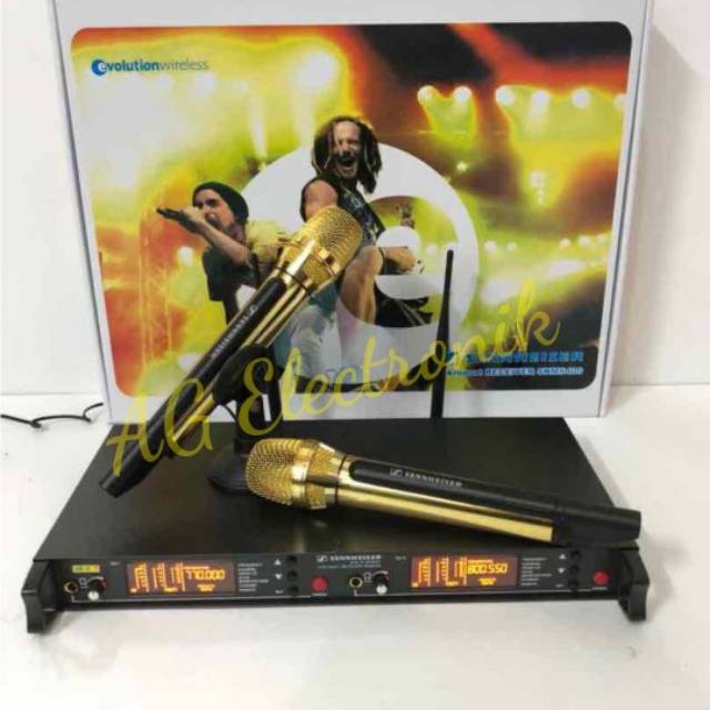 Mic wireless SENNHEISER SKM-5400 Series Sayhrini Gold( 2 mic pegang)