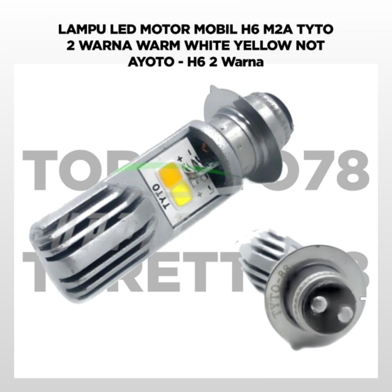 LAMPU LED HEADLAMP BEBEK MATIC H6 TYTO 1 DAN 2 WARNA