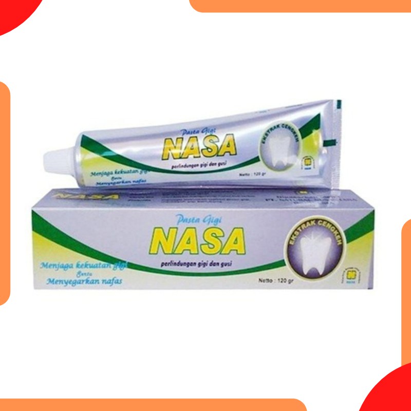 [2pcs] Nasa Odol Pasta Gigi dengan Berbagai Manfaat Complete Mouth Care Anti Bakteri Mulut &amp; Gusi 24 Jam Melindungi Bau Mulut