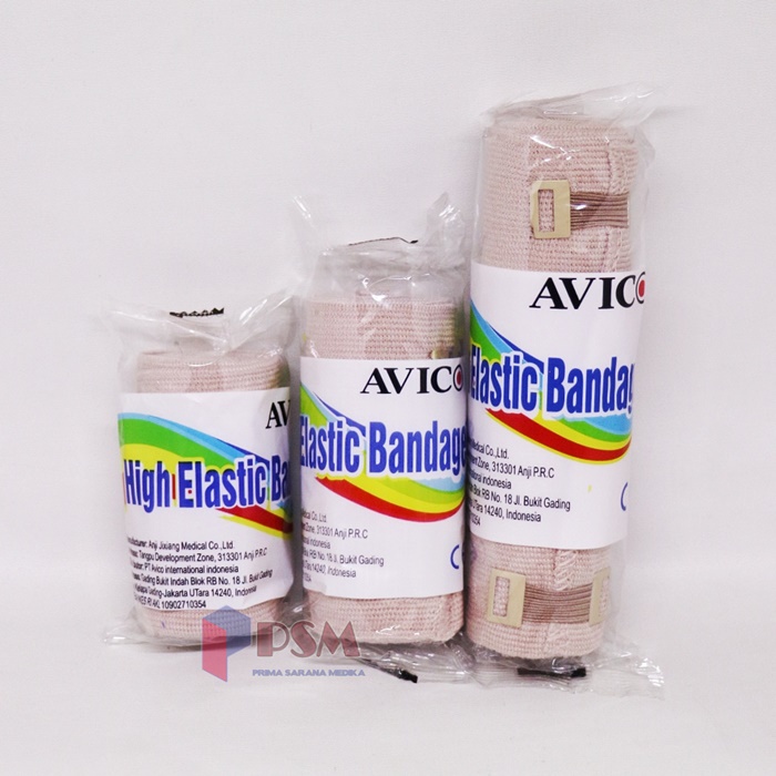 Avico High Elastic Bandage 4 Inch / Tensocrepe Perban Elastis 10 x 4,5