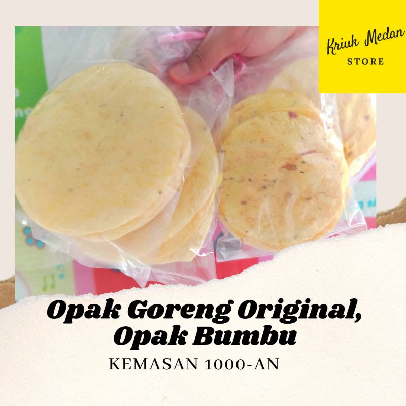 

Opak Goreng Original dan Opak Bumbu (1 bungkus isi 5 pcs)
