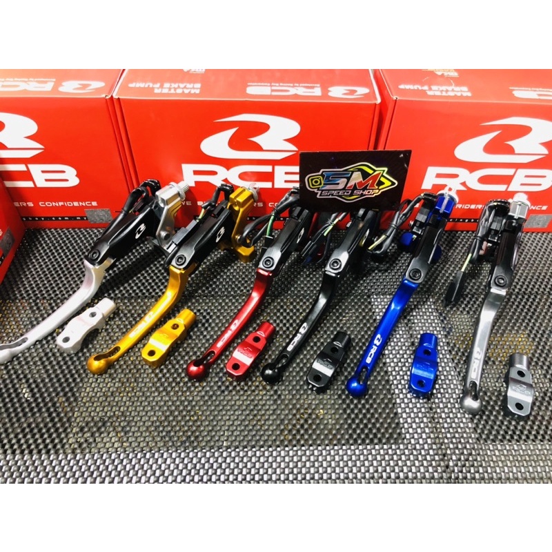 Handle Kiri RCB Radial S1 CNC Handle kiri kopling rem Original RCB Gold Merah Silver Biru Hitam