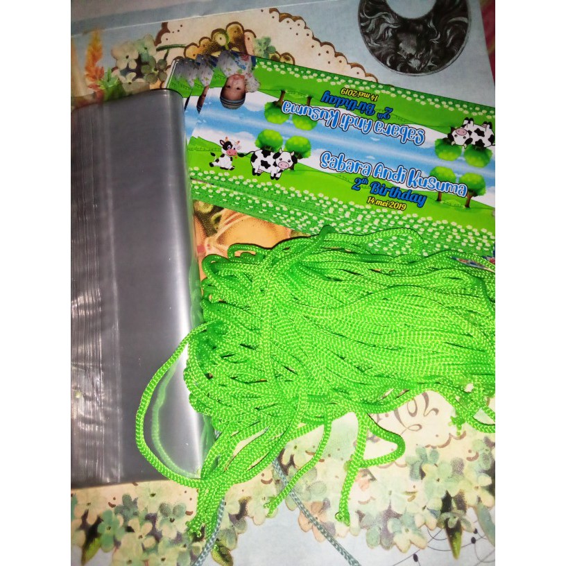 PROMO !!! Ulang Tahun paket murah meriah plastik ultah Tas Ultah Label Ultah Jajan Snack Plastik-3