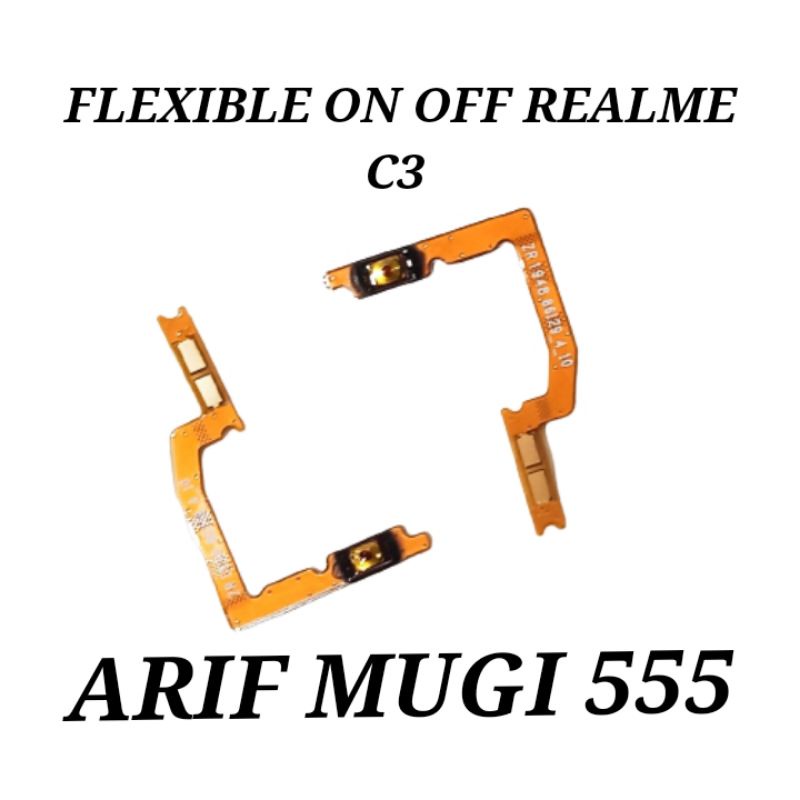 Flexible Flexible Tombol on off Realme C3 Original