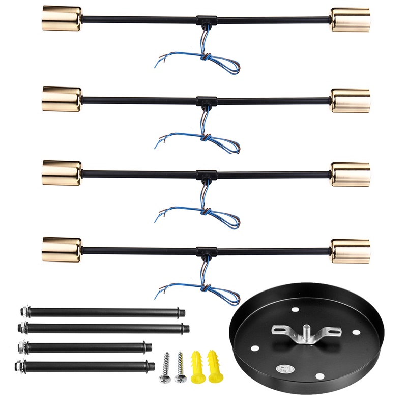 Lampu Gantung 6 Led E27 Industrial Bahan Besi Untuk Plafon Ruang Tamu Modern minimalist chandelier (Bohlam tidak termasuk)