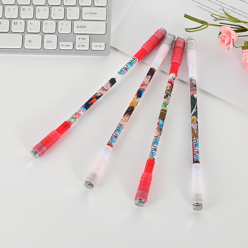 1pc Pulpen Gel Led Flexible Anti Stress Warna Acak Untuk Stationery Sekolah / Kantor