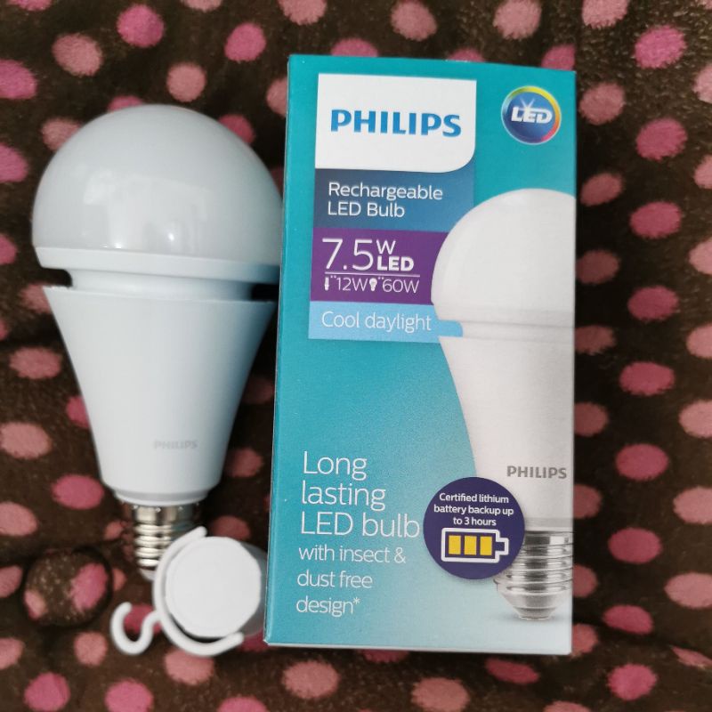 PHILIPS LAMPU EMERGENCY LED BOHLAM EMERGENSI LED MAGIC LUBY LAMPU DARURAT AC/DC