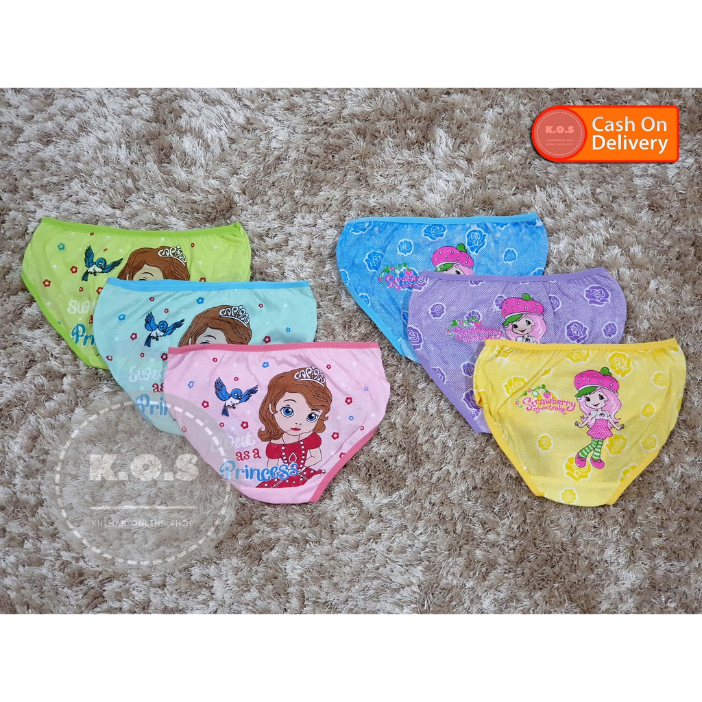 celana dalam anak perempuan cd anak cewek katun bergambar size s,m,l,xl