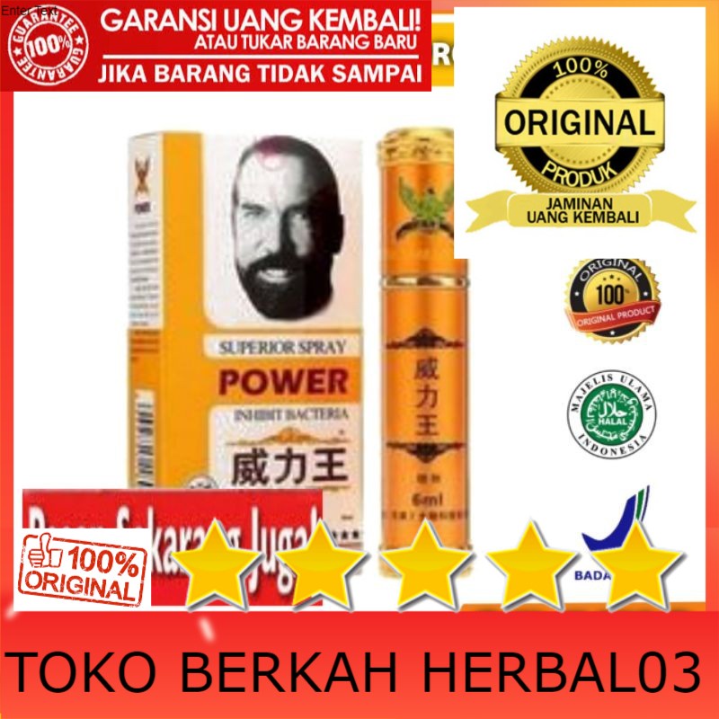 100% ASLI NEW SUPERIOR SPRAY POWER OBAT KUAT HERBAL SEMPROT ALAMI