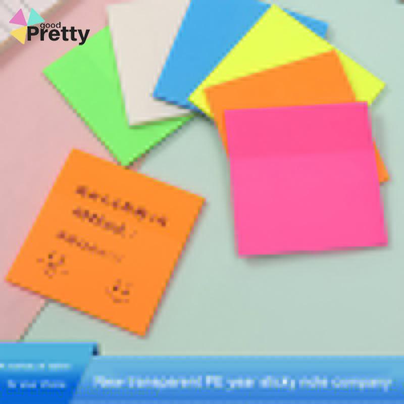 50PCS Stiker Transparan Fluorescent Tanpa Cover - PD
