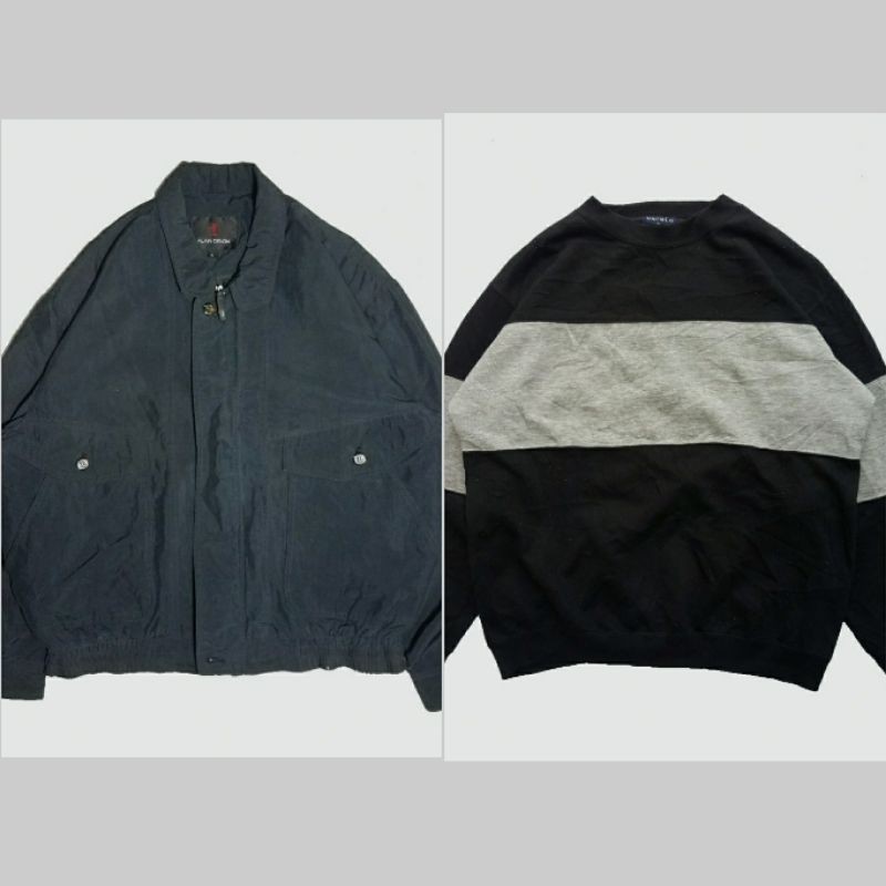 Sepaket jaket harrington & cn uniqlo original