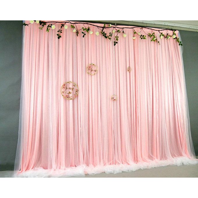 RB Backdrop Background untuk Dekorasi Lamaran Ulang Tahun Aqiqah Abutai Lapis Kain Tile Tinggi