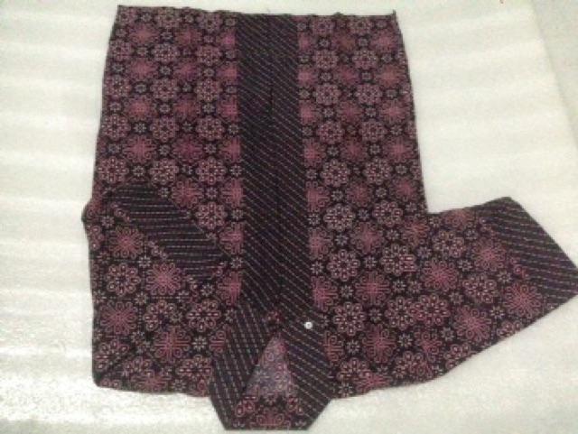 New Kemeja Batik Pria Ppbtk07 Wsa04 Kemejapria/kemejabatik/kemeja Batik Batik Hrb026 Kenongo Kode #1