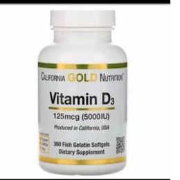 VITAMIN D3 5000 iu - CALIFORNIA GOLD NUTRITION