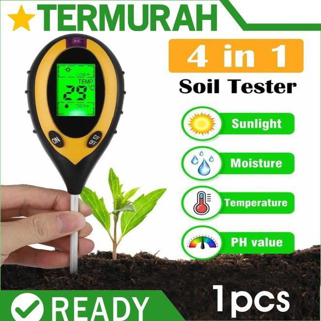 Harga Terbaru Digital Soil Analyzer Tester Meter Alat Ukur Ph Tanah 4 In 1 Original Premium