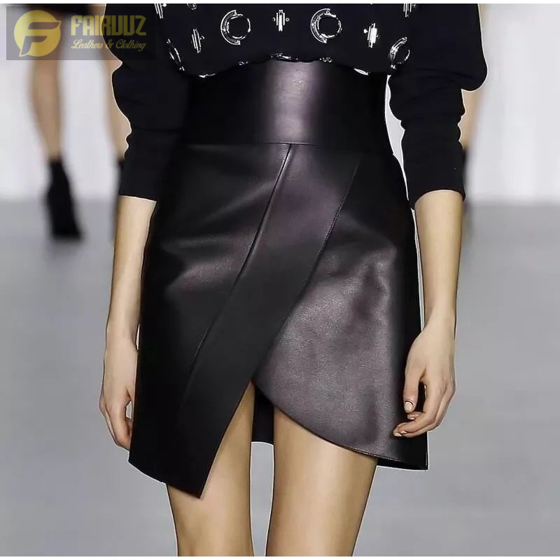 Rok Kulit Pendek Rok Kulit Semi Model Rok Mini Kulit Leather Skirts Rok Span Rok Mini Kulit Aline Ro