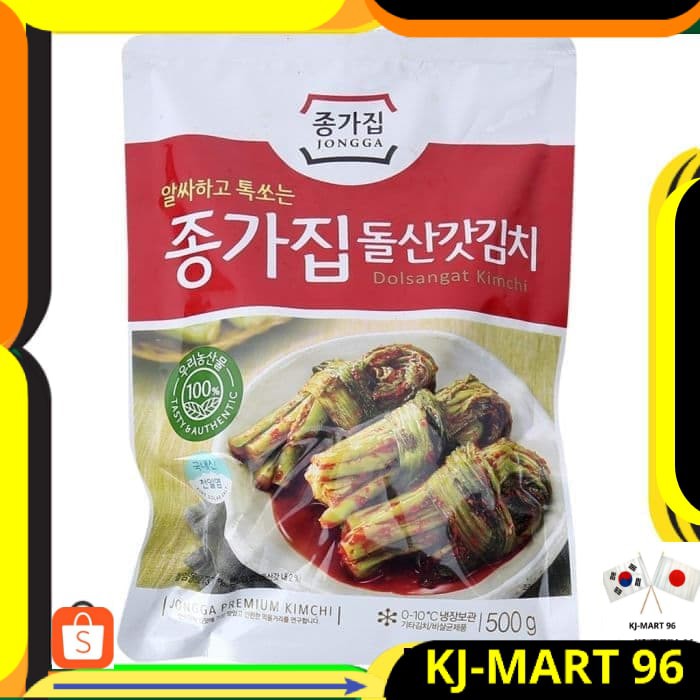 

MAKANAN KOREA HALAL IMPOR JONGGAJIB DOLSANGAT KIMCHI-LEAF MUSTARD 500G