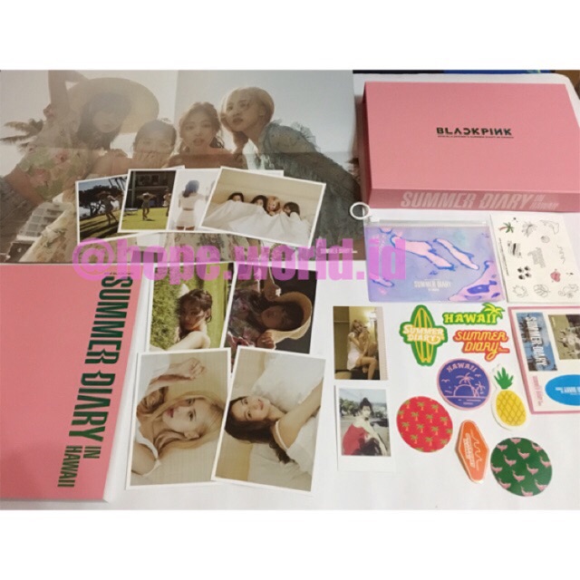 2019 BLACKPINK SUMMER DIARY IN HAWAII [JISOO JENNIE ROSE LISA] SHARING GOODS