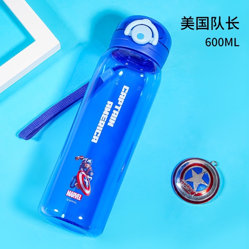 Botol minum teguk spiderman captain america / Botol minum Super Hero / Botol Minum Tritan