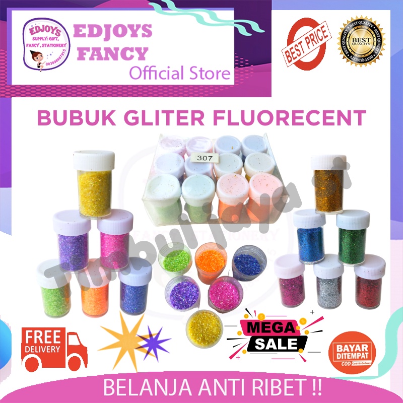 

Bubuk gliter 6 W fluorecent 15 GR isi 12pcs