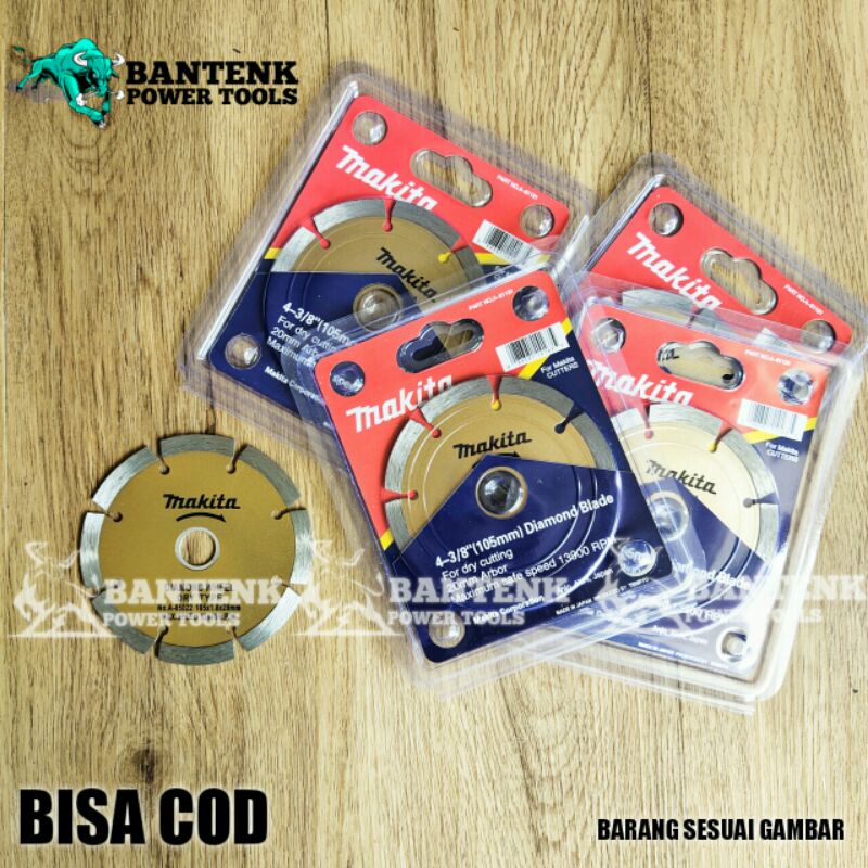 MATA DIAMOND DRY MAKITA. MATA GERINDA DIAMOND POTONG KERAMIK DRY MAKITA. UNTUK GERINDA 4INCH POTONG 