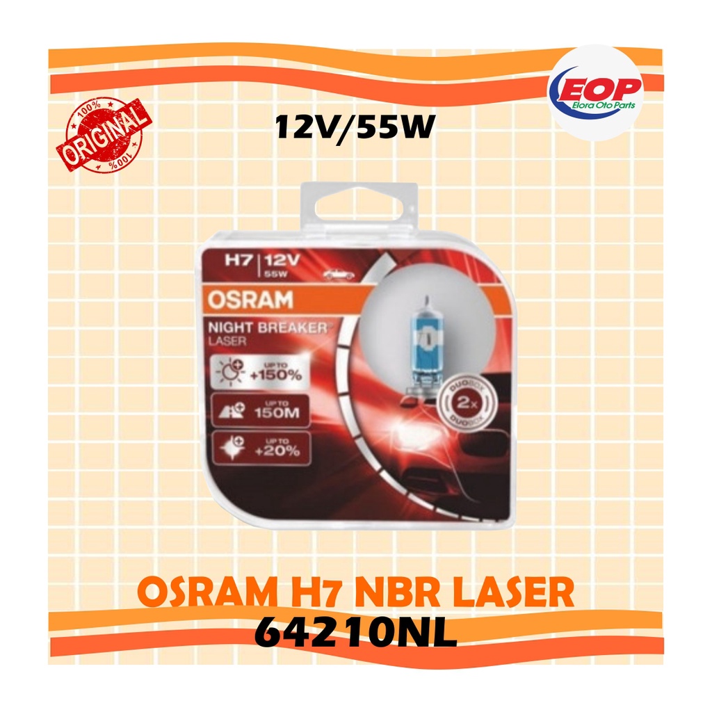 osram nbr h7 55w laser next generation new packaging 64210NL