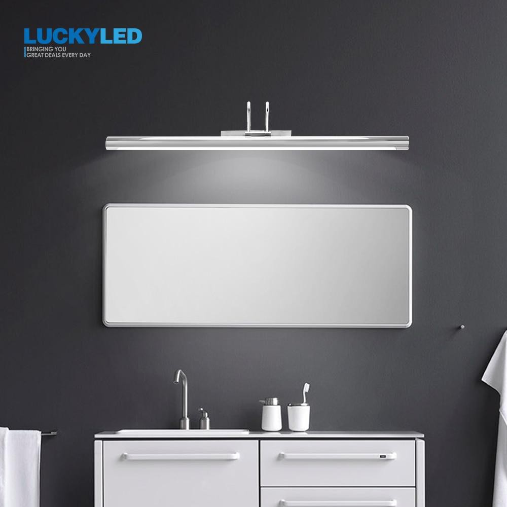 Luckyled Lampu LED Cermin Kamar Mandi Mirror Bathroom Light 12W Warm White - LCMLA-40-55 - Black