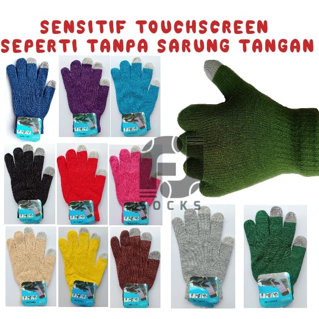 SARUNG TANGAN RAJUT TOUCH SCREEN