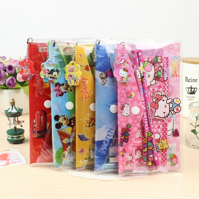 

Set Alat Tulis / Stationary Set Kartun Lucu isi 9 Item