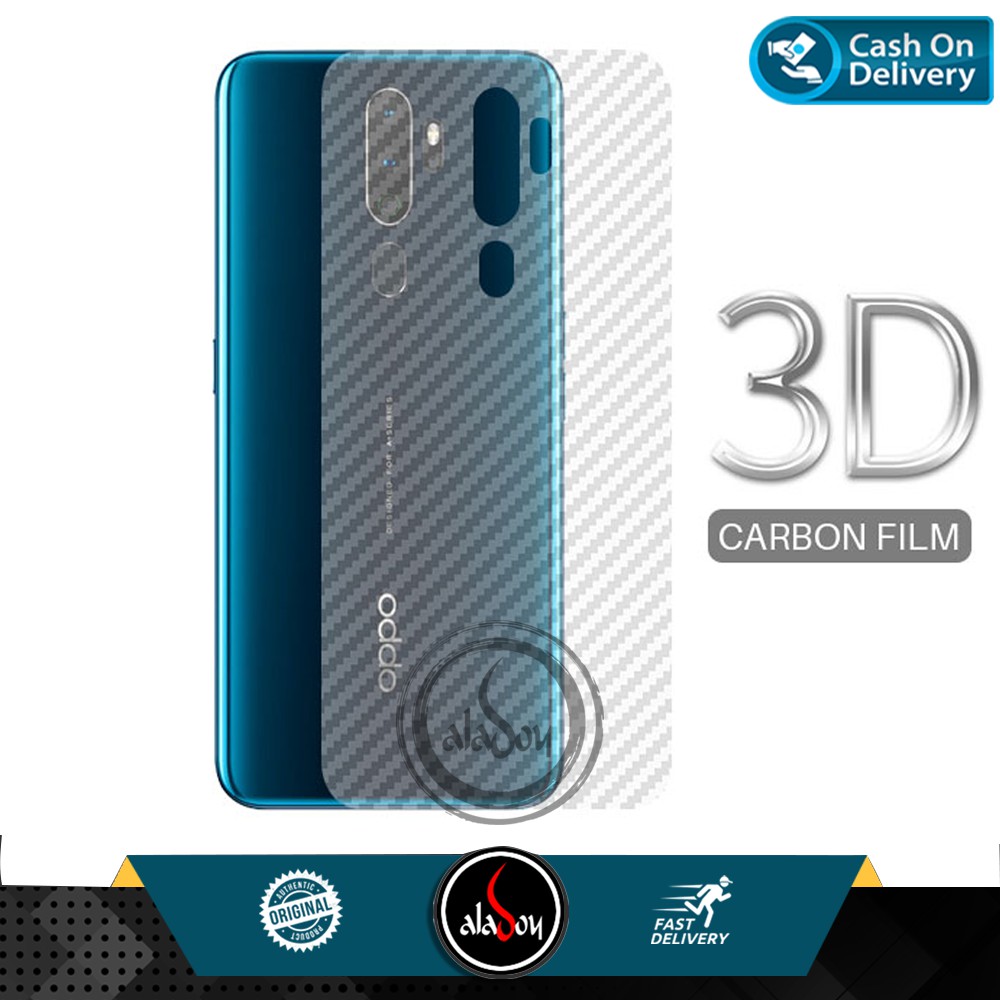 Garskin Carbon 3D Oppo A9 2020 Premium Back Screen Protector