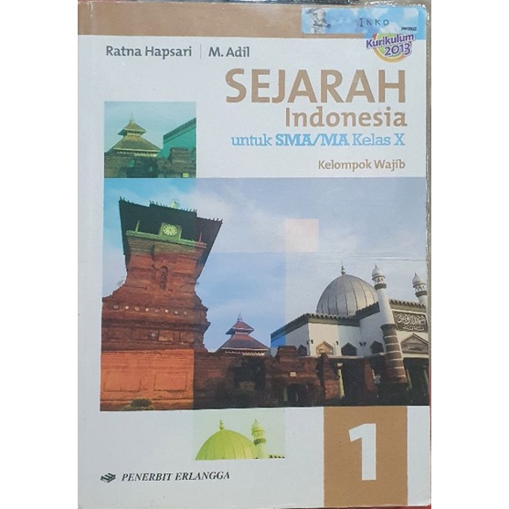 Buku SEJARAH kelas 10 Erlangga