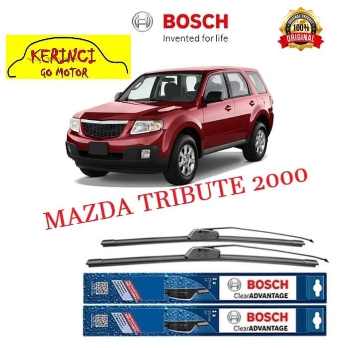 WIPER BOSCH CLEAR ADVANTAGE MAZDA TRIBUTE 2000 19&quot; &amp; 19&quot; SEPASANG