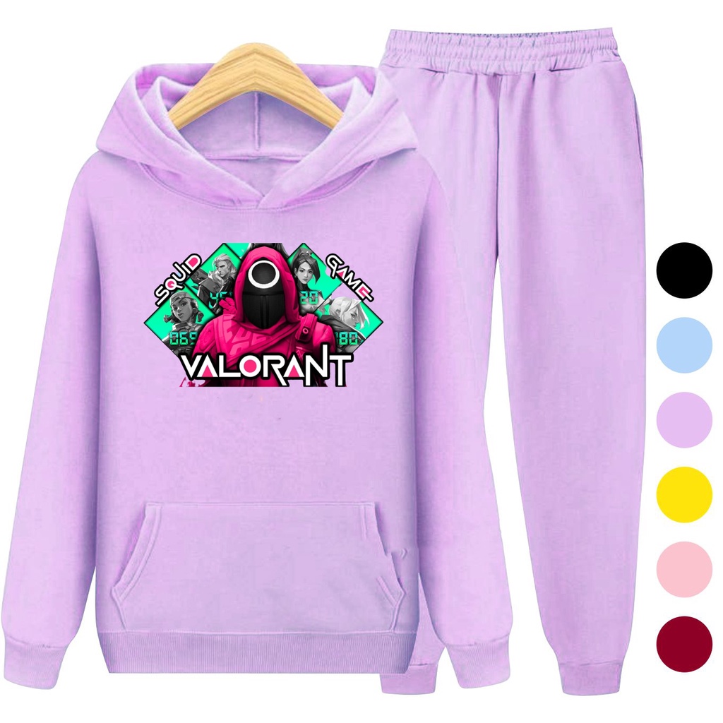 Setelan Sweater Hoodie GAME VALO / Sweater Anak Jaket Anak Laki-laki Perempuan Usia 3 -15 Tahun