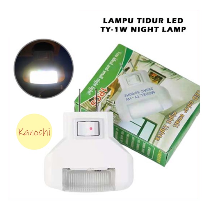 Lampu Tidur LED TY-1W Cahaya Putih Night Lamp Mini 1Watt Hemat Listrik