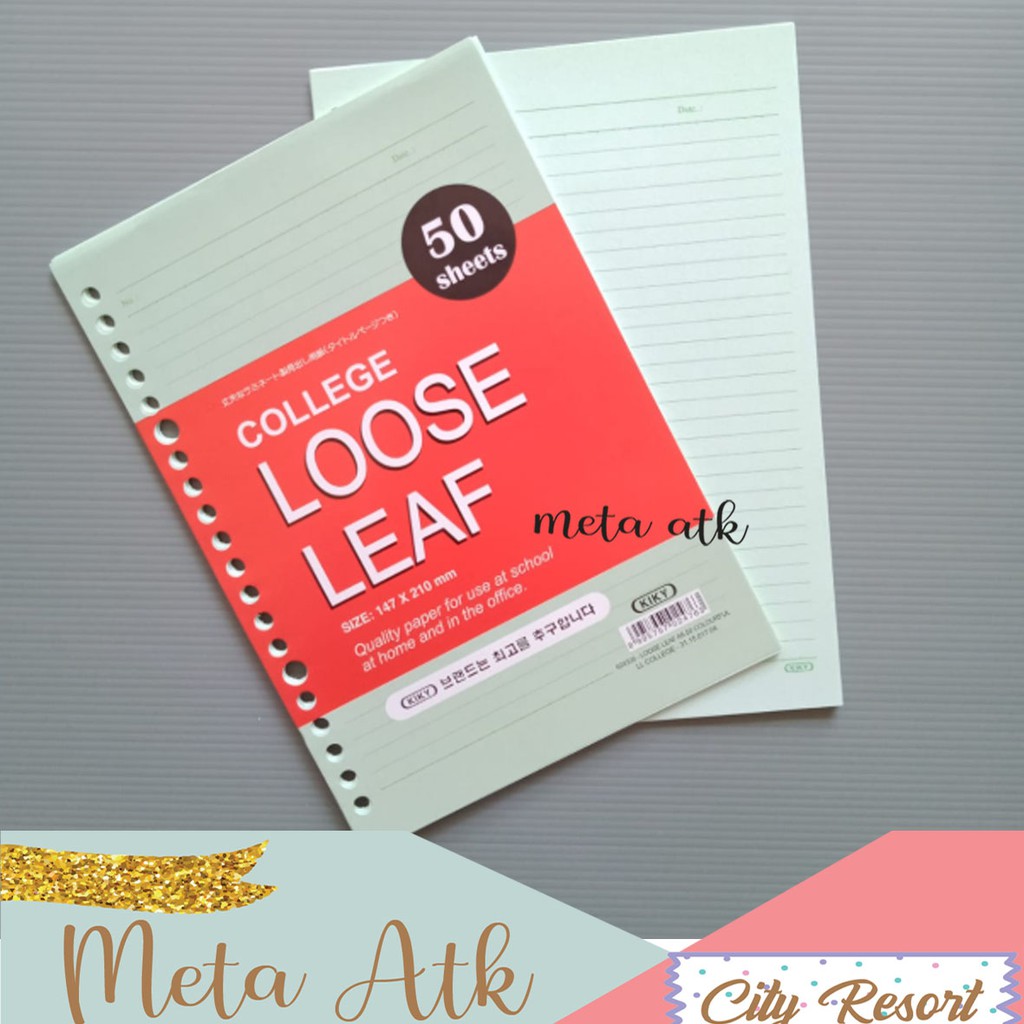 

Loose Leaf Warna Kiky A5 Isi 50 Lembar