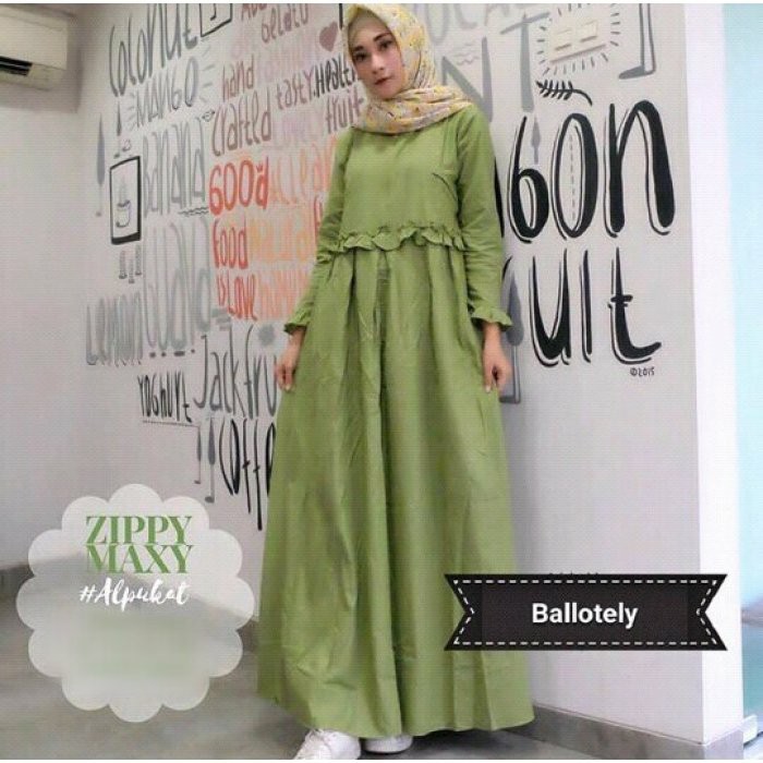 Gaun / dress wanita / cewe Baju gamis wanita polos simple untuk pesta kerja hadiah kado