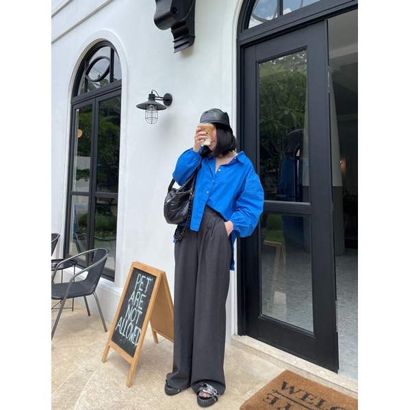 SIVALI Molly Top | Kemeja Oversize Bahan Katun Premium | Kemeja Wanita | Kemaja Kerja | Kemeja Casual