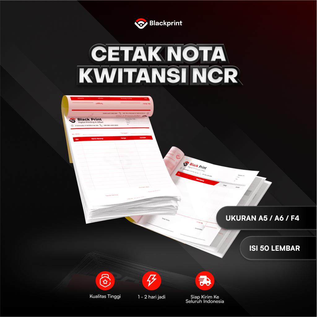 

Cetak Nota NCR ukuran F4, A5, A6, 1/3 Folio / Nota NCR free design