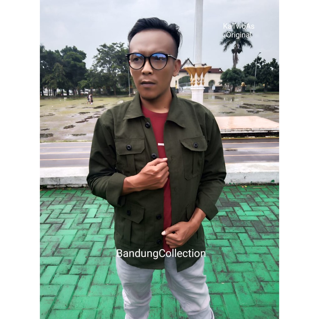 ADAMS JAKET_HIJAU ARMY SK2_JAKET PARKA PRIA TERLARIS