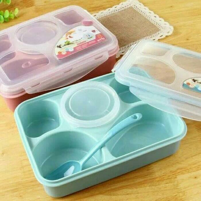 Unik Yooyee 4 Sekat Lunch Box Kotak Makan Sup / Bekal nasi