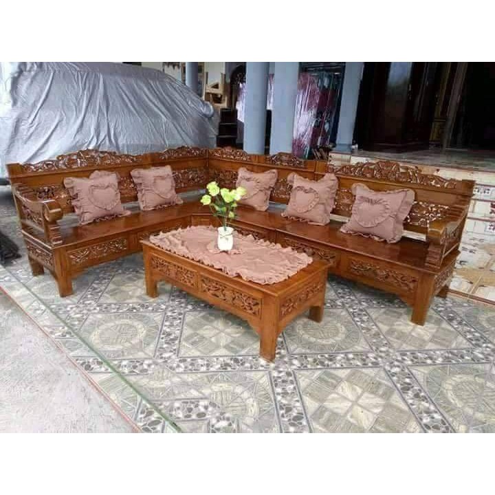 Kursi Sudut Rahwana Bagong Kerawang Jati