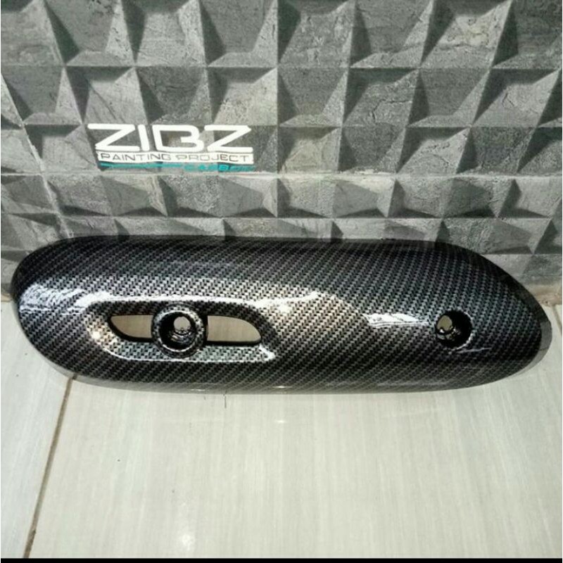 Tutup knalpot scoopy esp carbon WTP
