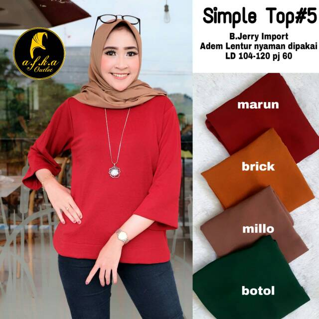 Simple top#5( afka outlet)