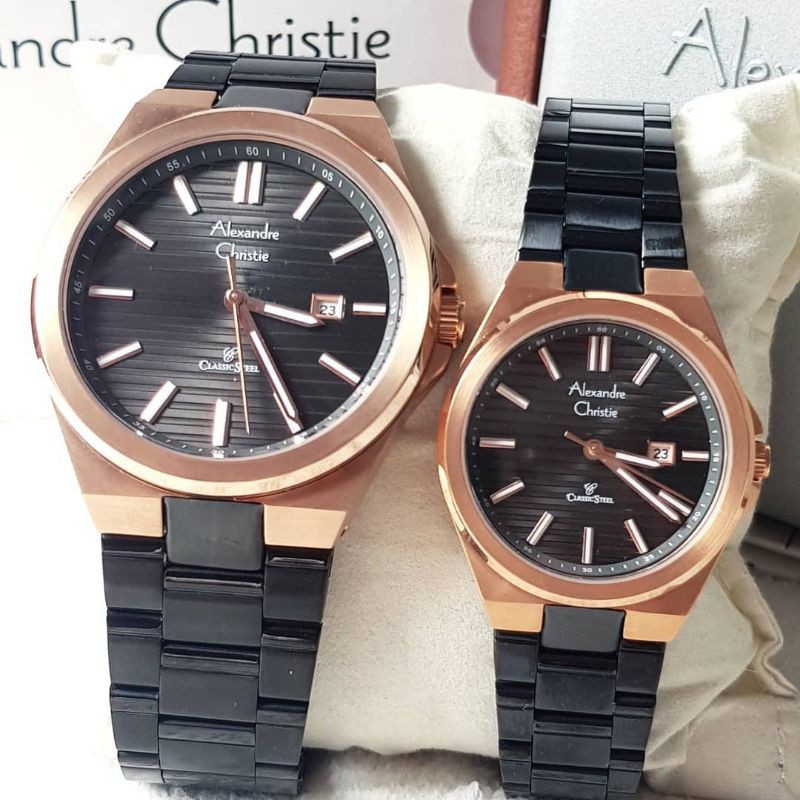 Jam Tangan Couple Alexandre Christie 8563 MD & 8563 LD