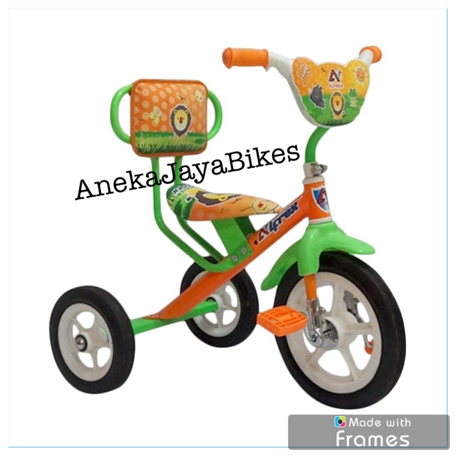 Sepeda Anak Roda Tiga Arava Alfrex Orange