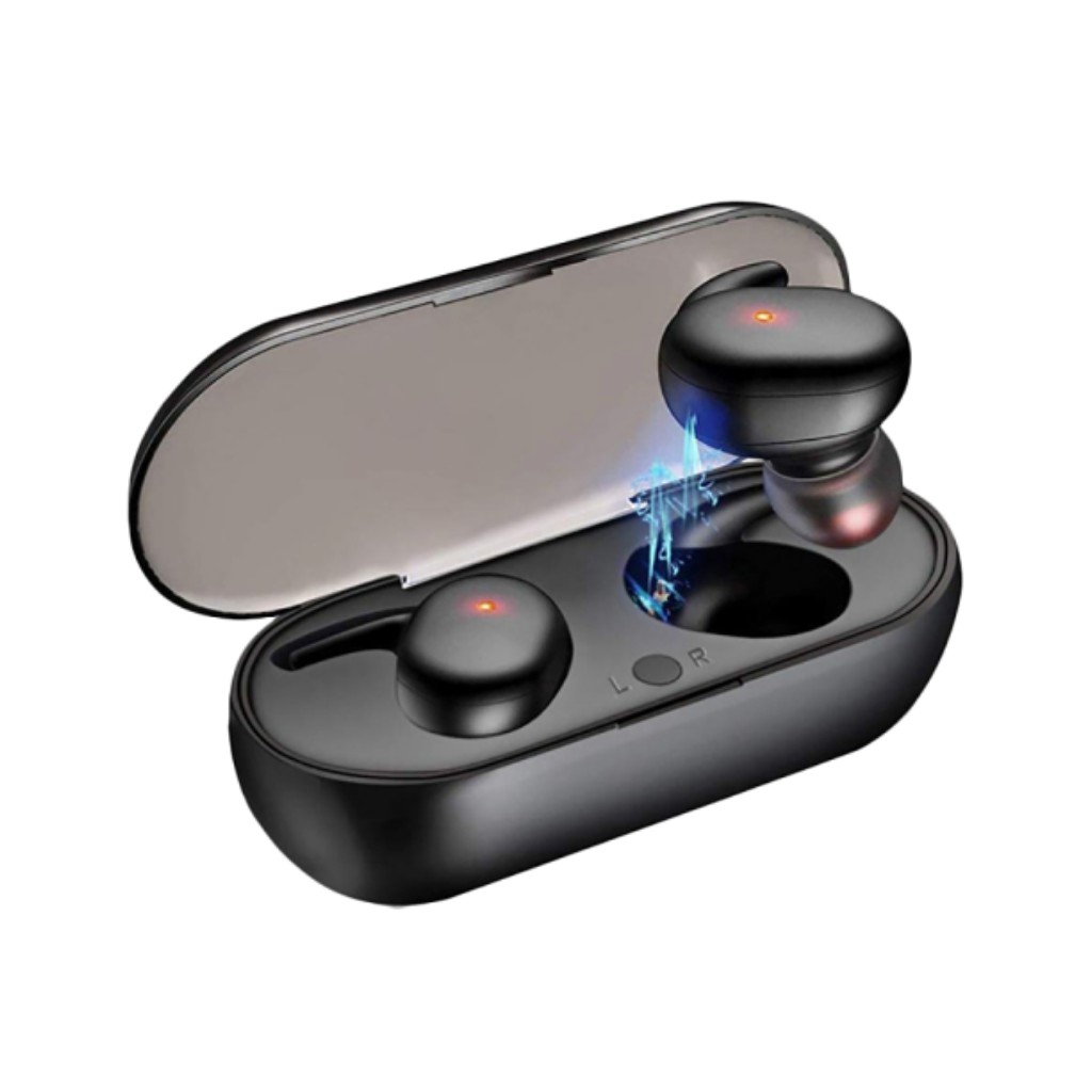 Earphone Y30 Earphone Wireless Bluetooth TWS Touch Control dengan Mic Sensor sidik jari Original