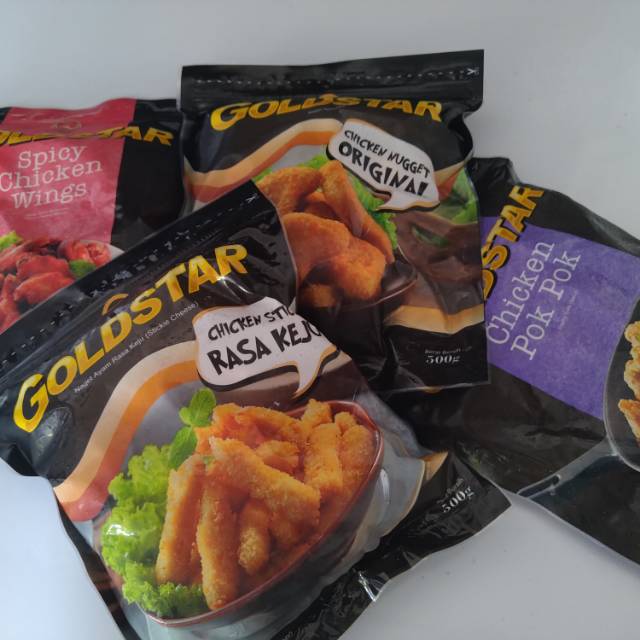 

Nugget/pokpok/spicy wings/stickie cheese/karaage/katsu Goldstar