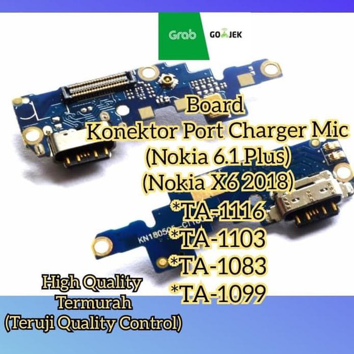 Konektor Port Charger Mic Nokia 6.1 Plus (Nokia X6 2018) High Quality F2B4
