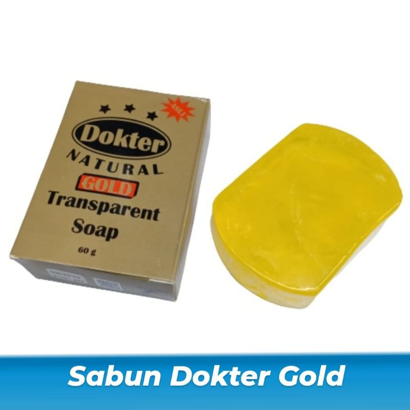 SABUN DR GOLD / Sabun Batang Dokter Natural Gold Transparent Soap